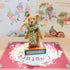 Miniature Teddy On Matchbox Ornament