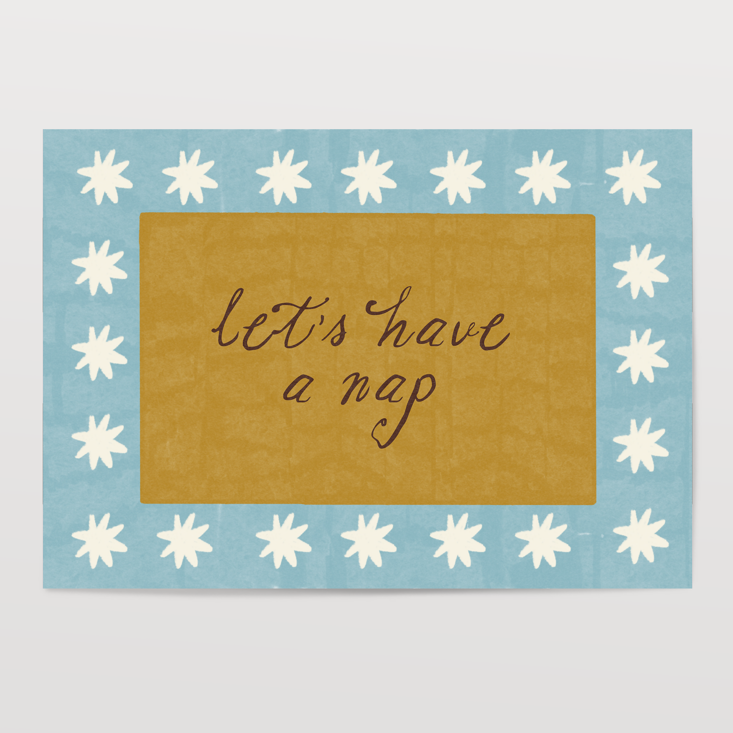 Let's Have A Nap Print