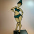 Stained Glass Retro Bikini Beach Babe