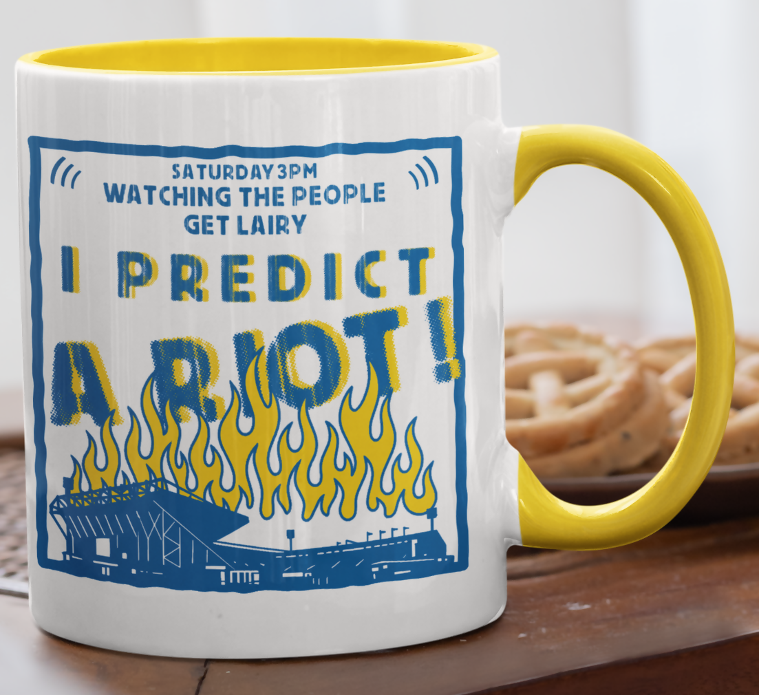 Leeds Utd Mug RIOT Design
