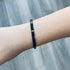 Japanese Tila Glass Bead Bracelet - Black