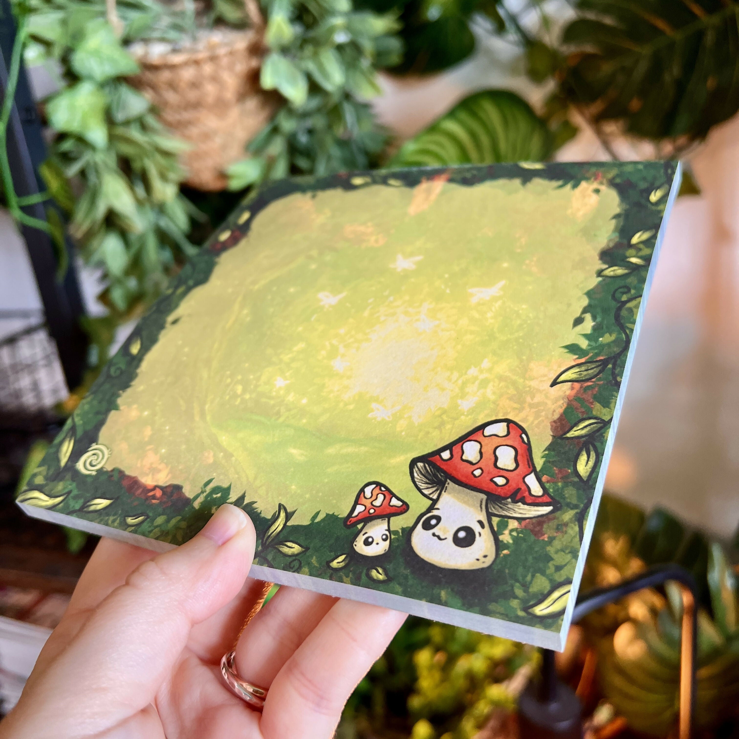Mushroom Forest Notepad Large