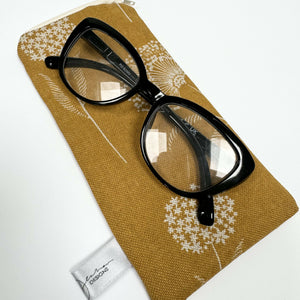 Glasses Case - Mustard Meadow Flowers