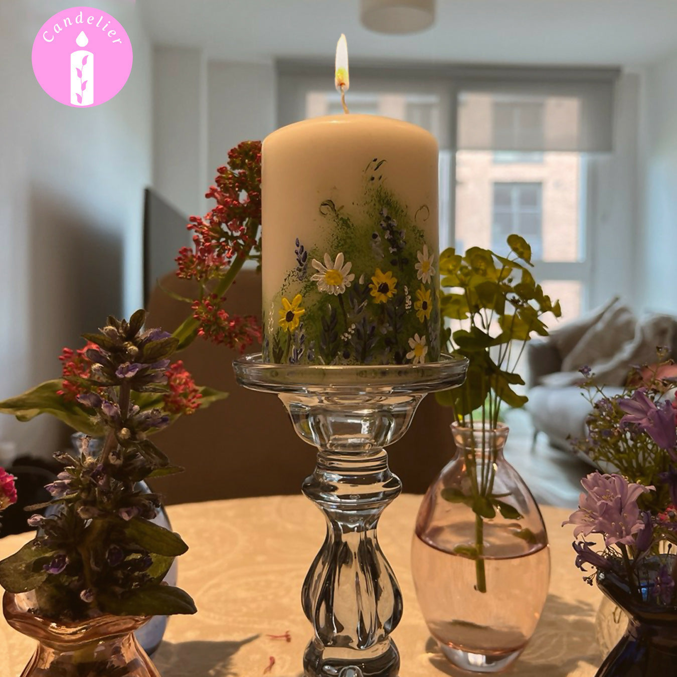 Flower Meadow, White Candle