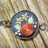 Hand Embroidered Blue Floral Bracelet