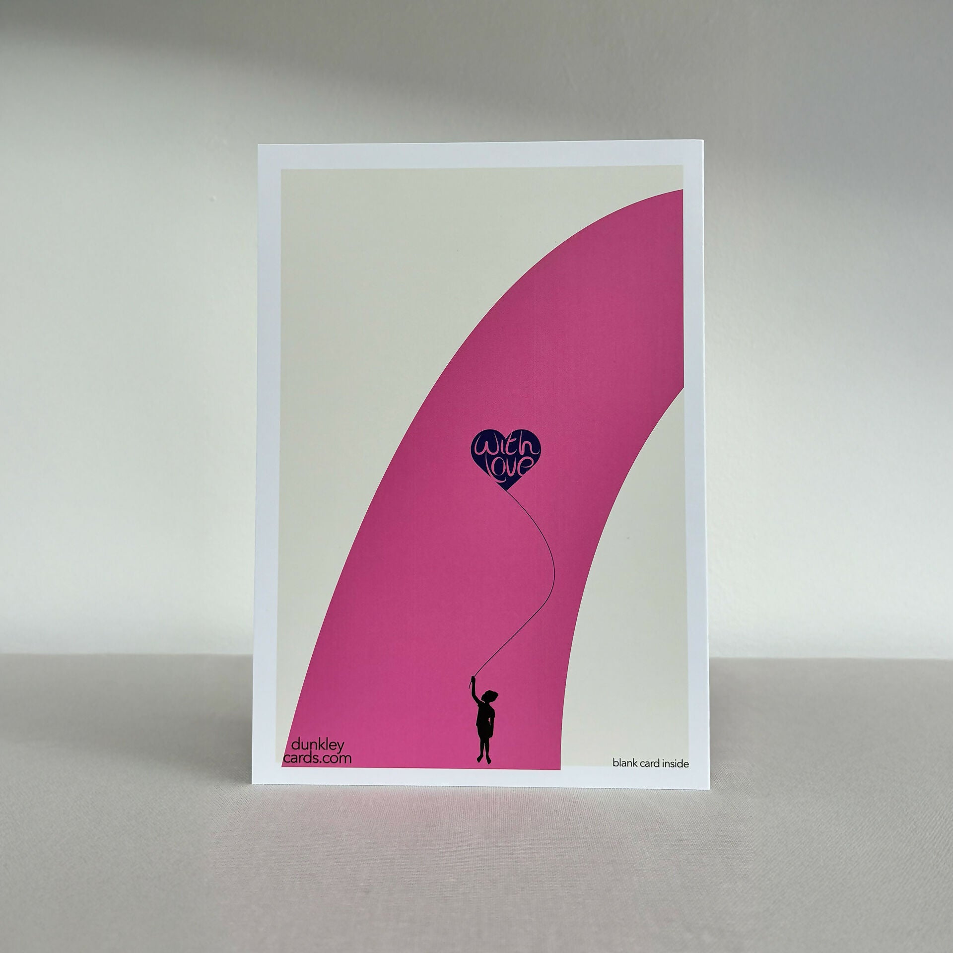 Always Here Card – Support or Friendship Greeting – Pink and Navy Design