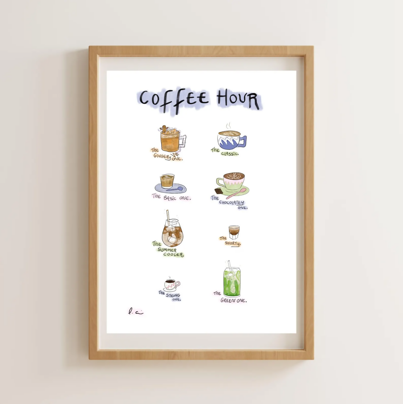 Coffee Hour A4 Print