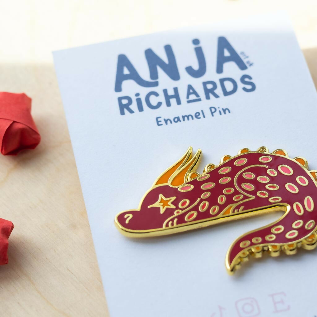 Nimbus the Dragon Enamel Pin