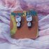 Floral Stamp Polymer Clay Earrings