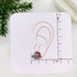 Bah Humbug Sweet Christmas Stud Earrings.
