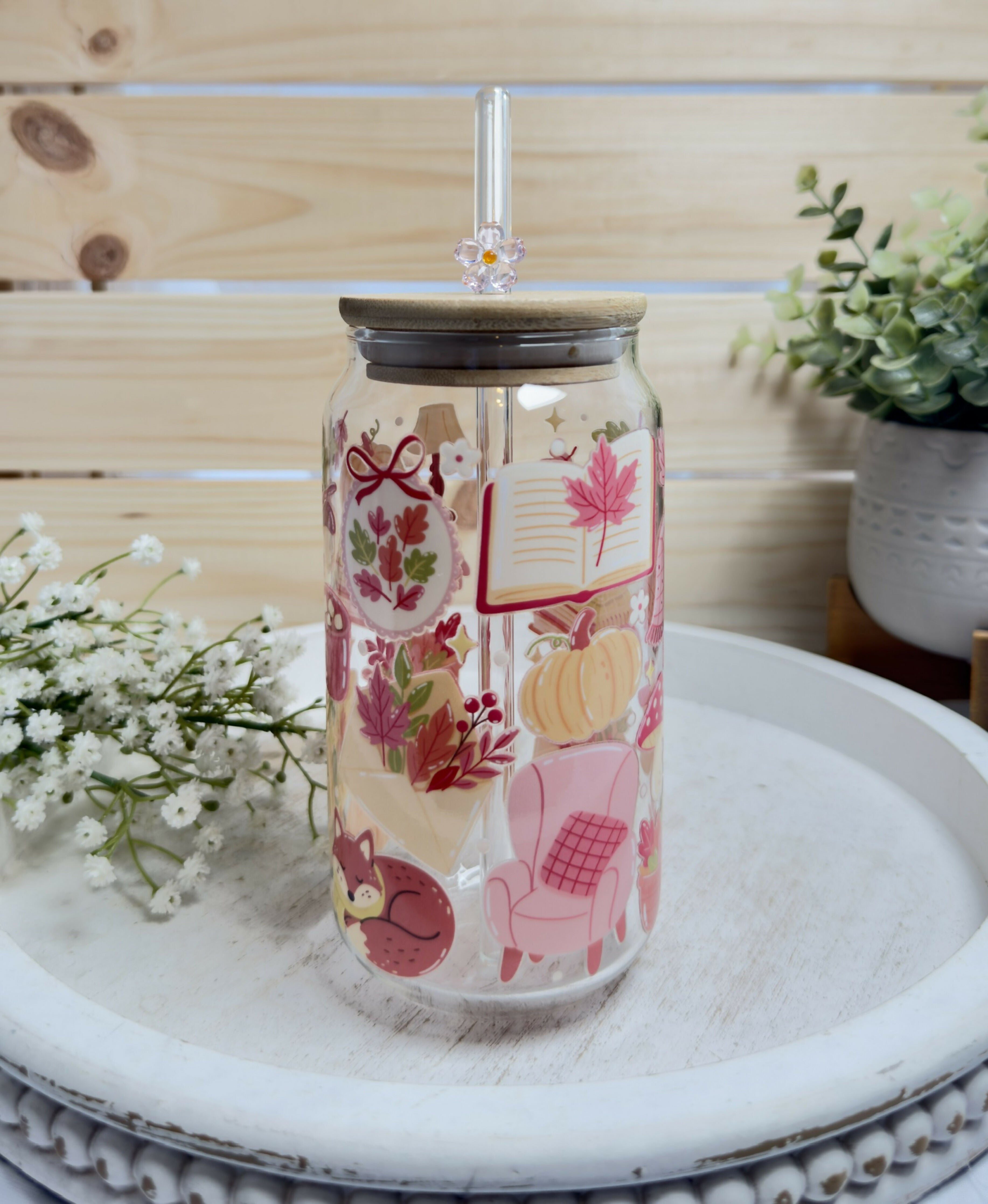 Glass Can Autumn Books Cosy