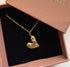 Multicoloured Heart Necklace - Gold