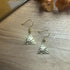 Lovely Hammered Triangle Charm Earrings