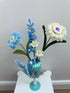 Handmade Chenille Floral Goblet Arrangement