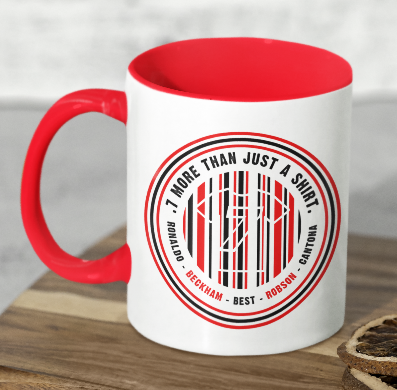 Manchester Utd Mug & Coaster Set BARCODE Design