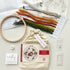 Christmas Fox Embroidery Kit