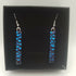 Blue and Purple Bubble Dichroic Glass Earrings