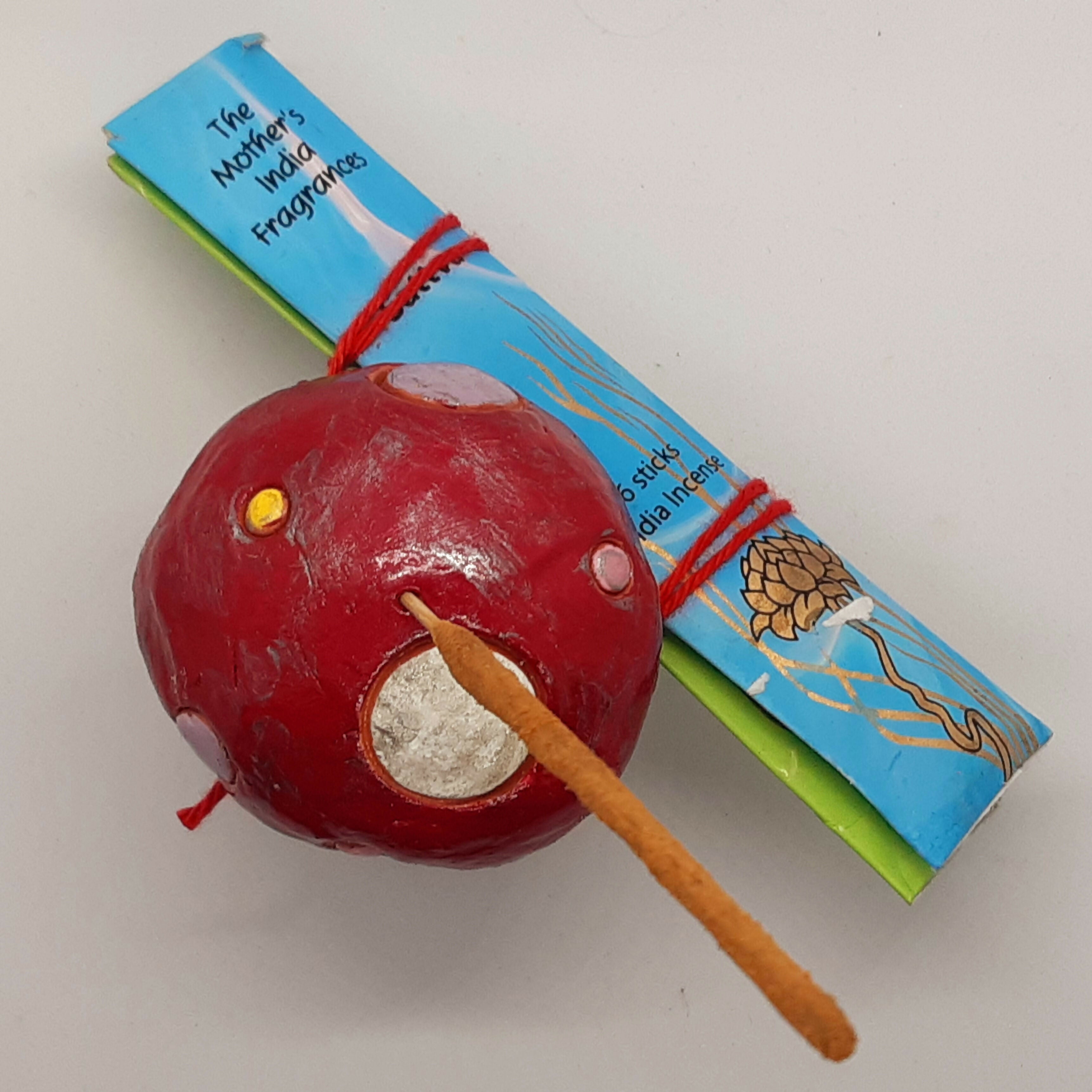 Toadstool Incense Holder with Incense Sticks