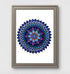 A4 Print - Blue Mandala