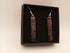 Red and Purple Dichroic Steampunk Earrings