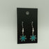 Blue Flower Enamel Earrings