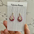 Pendant Crystal Embroidery Earrings (Waterdrop)