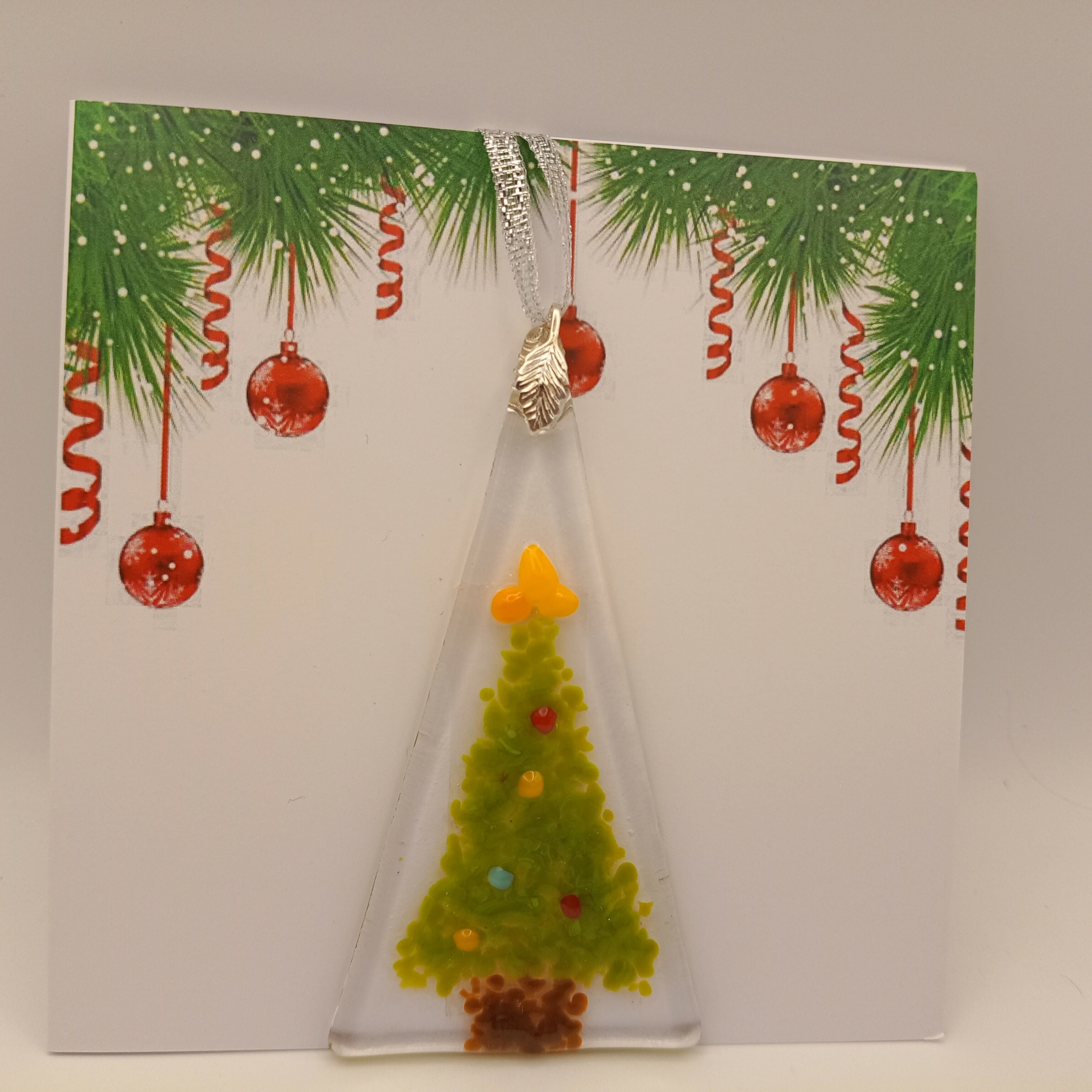 Fused Glass Christmas Card