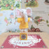 Miniature Elephant On Vintage Block Ornament