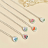 Birth Flower Pendant Necklace - Handmade Polymer Clay Necklace