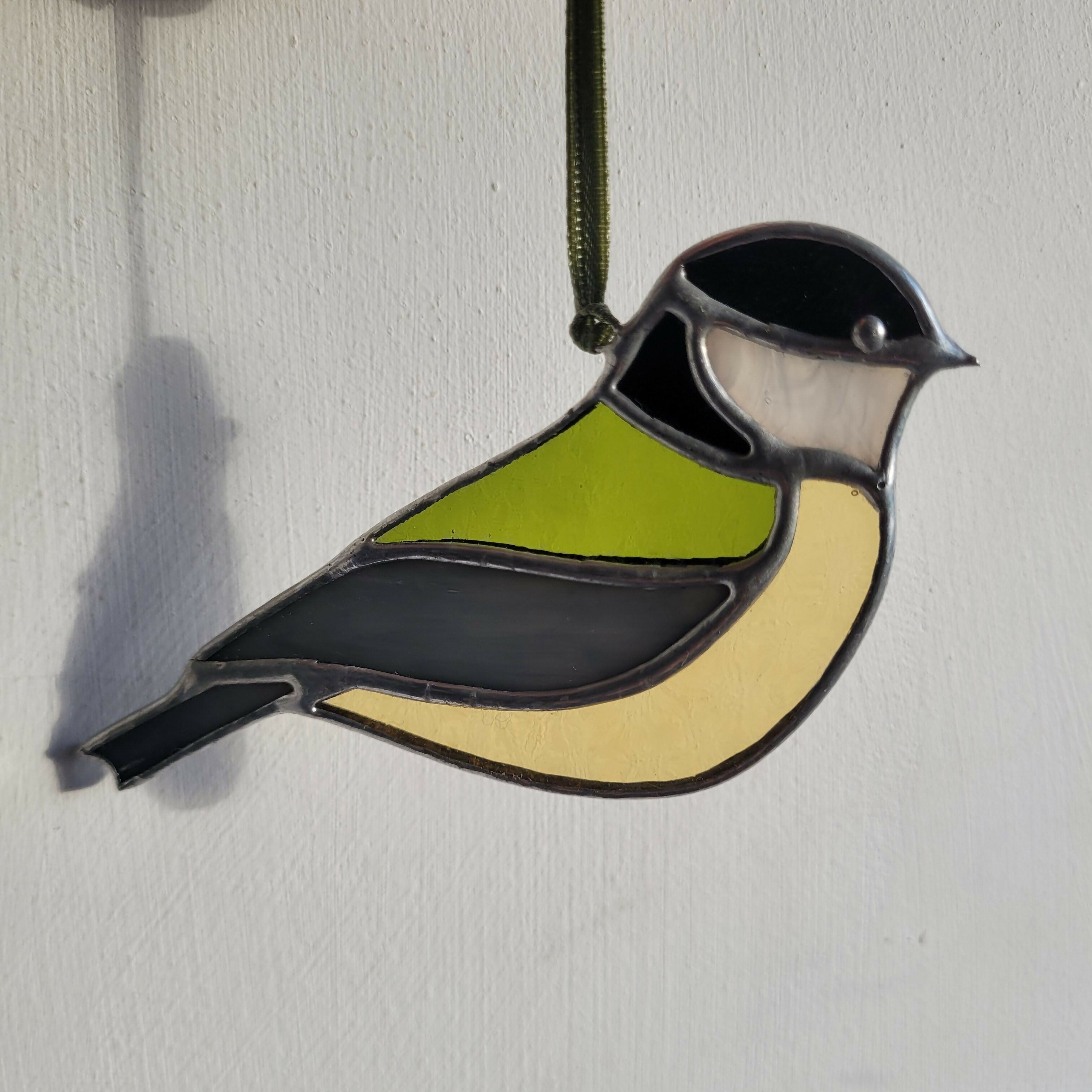 Glass Great Tit Decoration