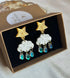 Christmas Cloud and Raindrops Earrings