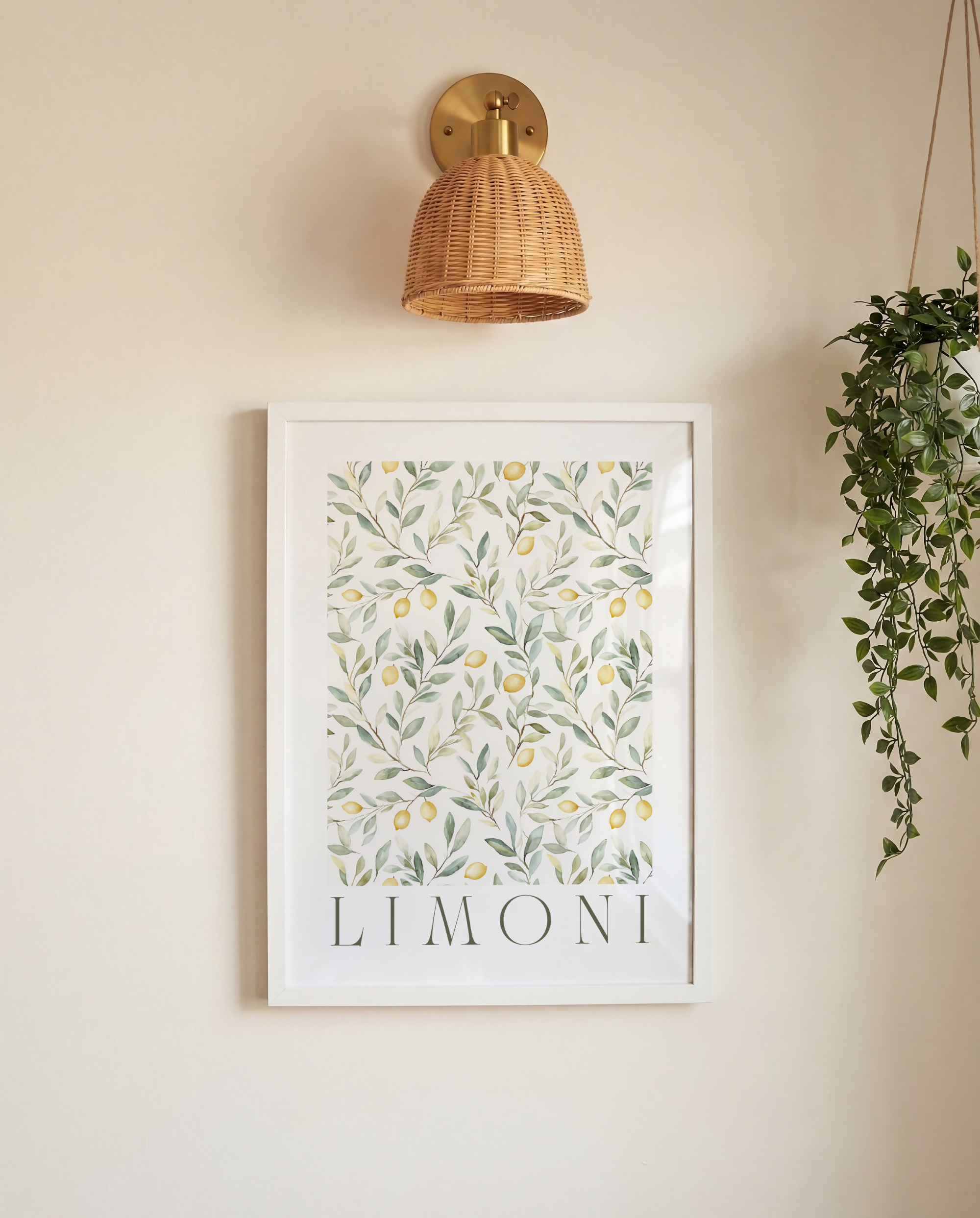 Limoni Lemon Art Print