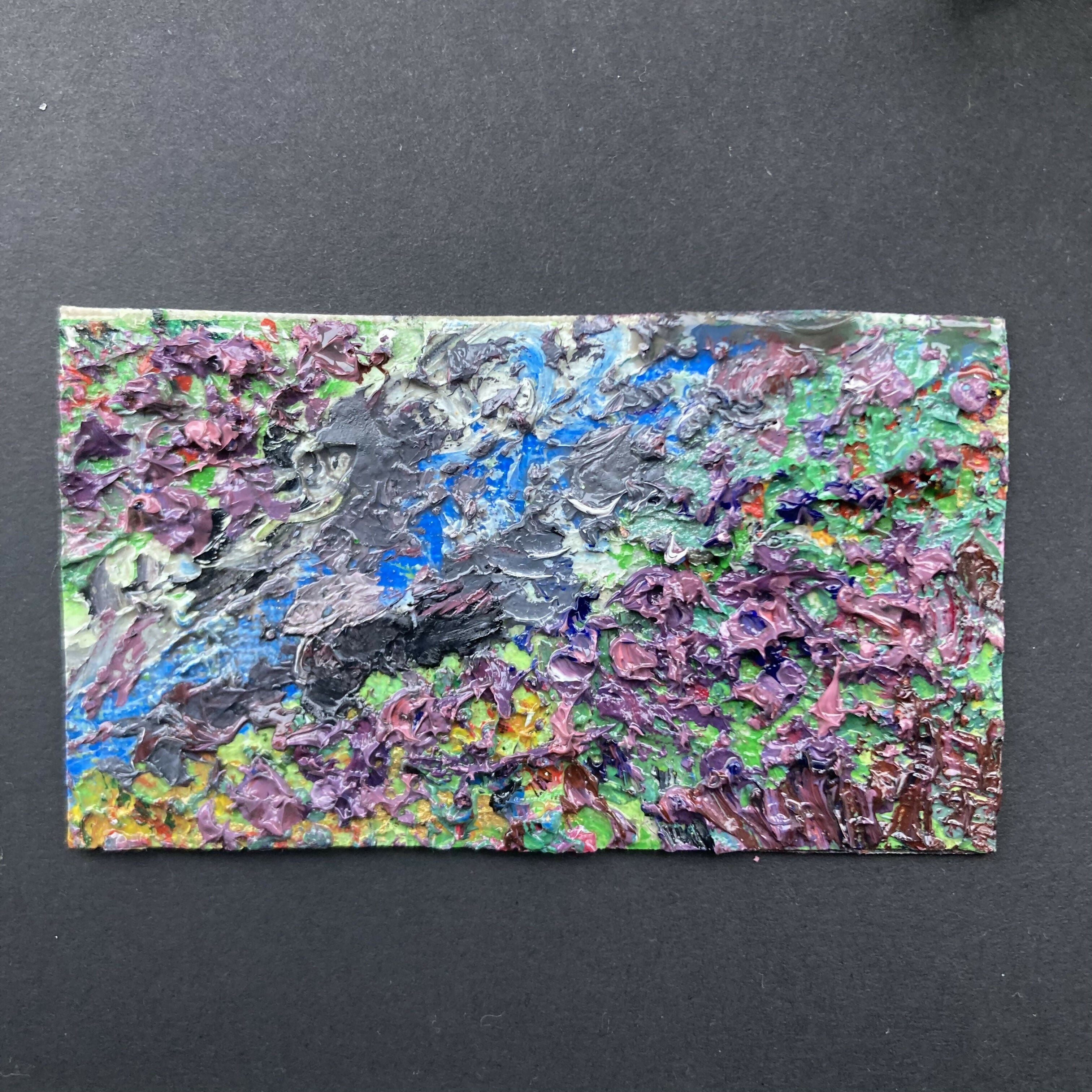 Heather By The Beck Mini Oil Painting Fridge Magnet