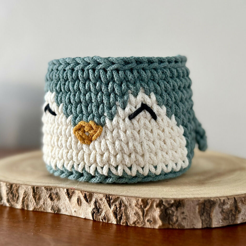 Crochet Penguin Basket