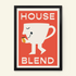 House Blend Retro Coffee Print
