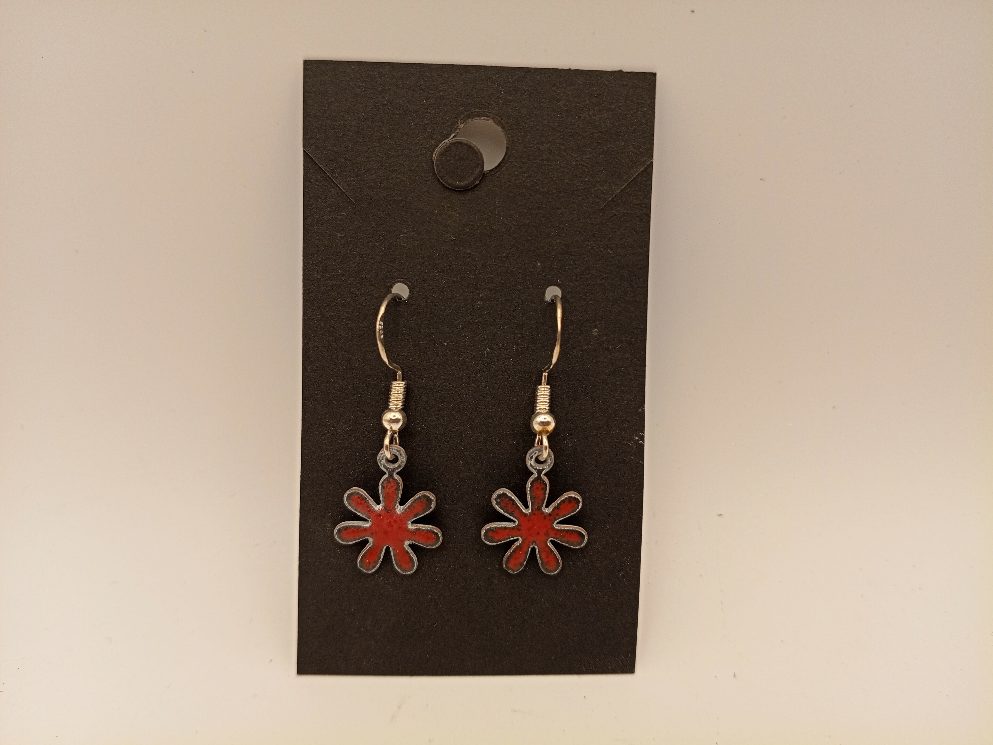 Enamel Flower Earrings