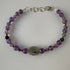 HEALING CRYSTAL & STERLING SILVER THIRD EYE CHAKRA BRACELET WITH AROMATHERAPY BEADS