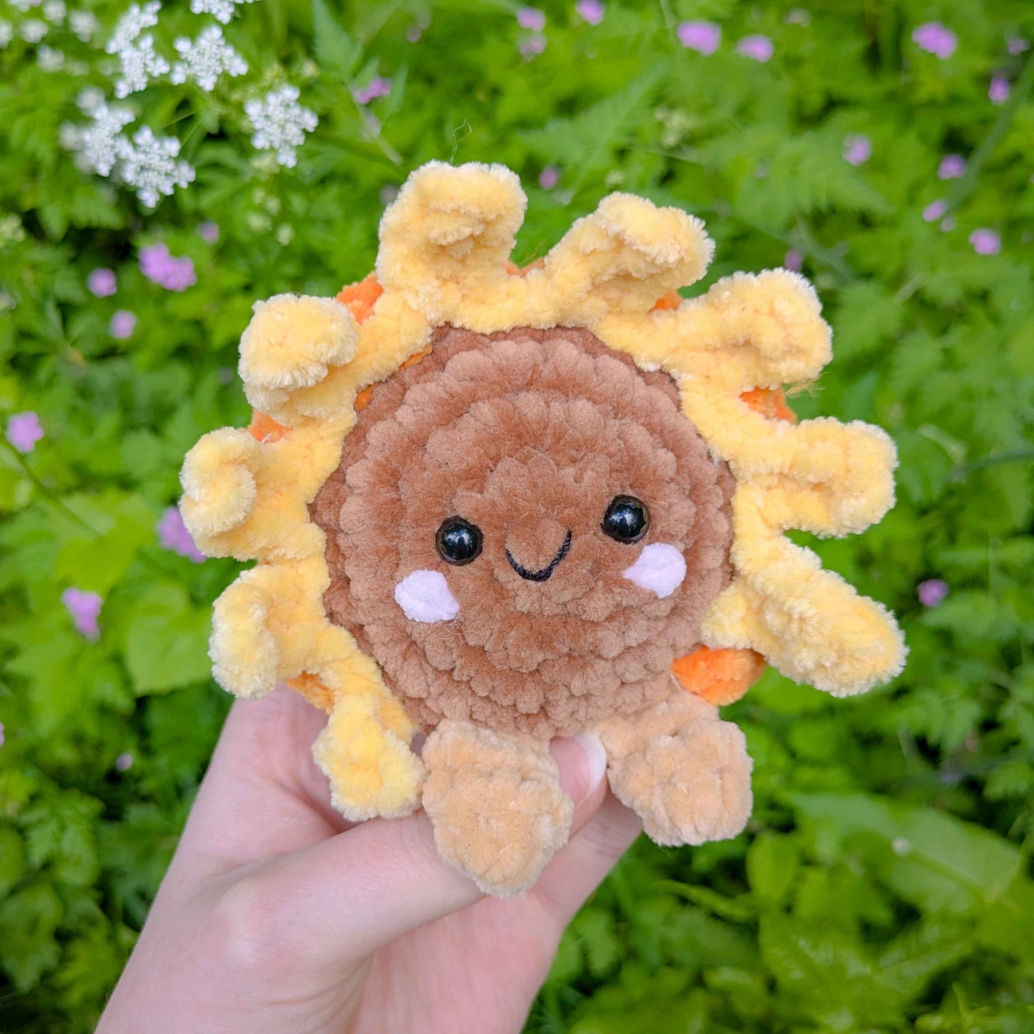 Sally the Sunflower - Pudding Pal - Crochet Plushie