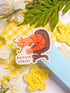 Posture Prawn - Matte Sticker Single