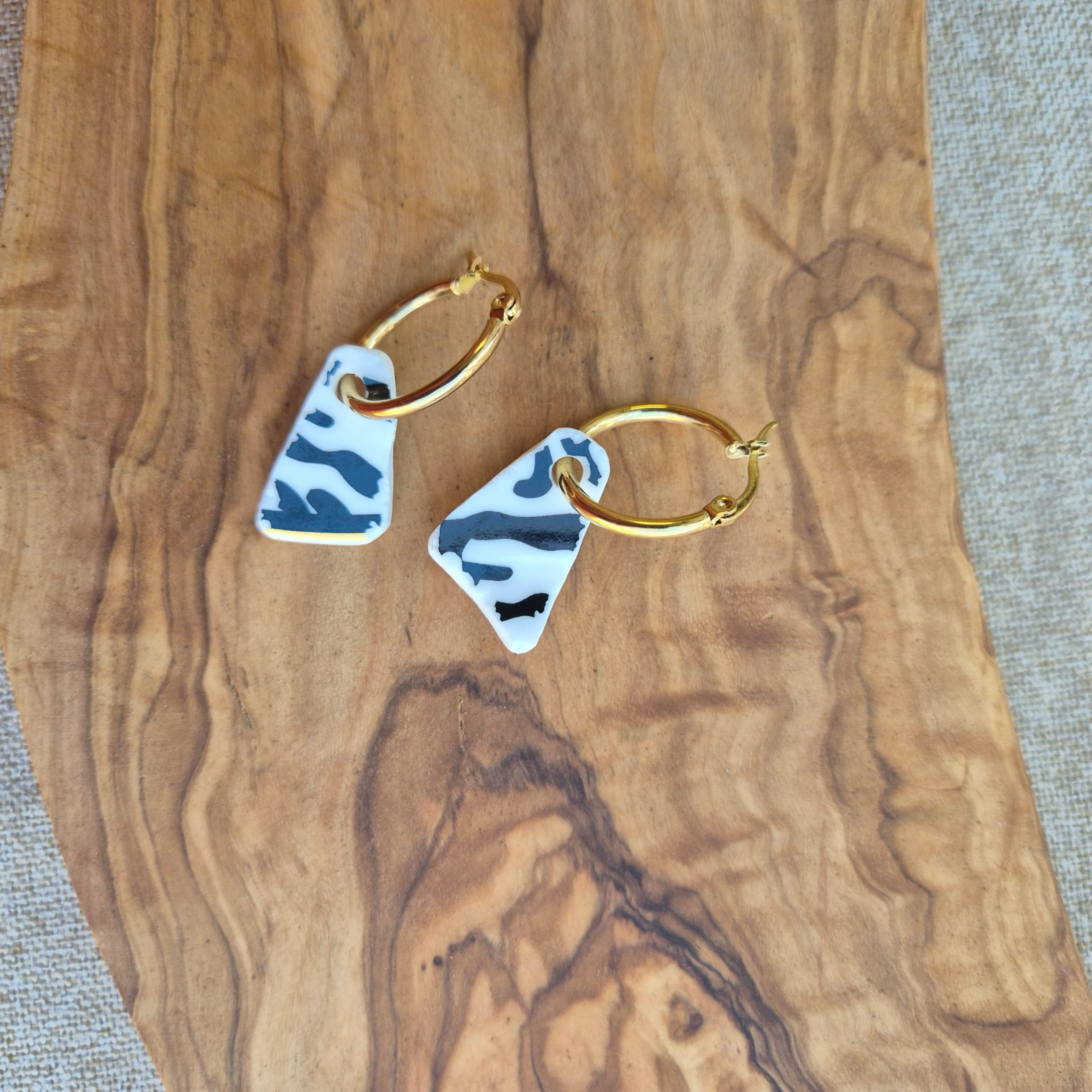 Recycled Ceramic Earring