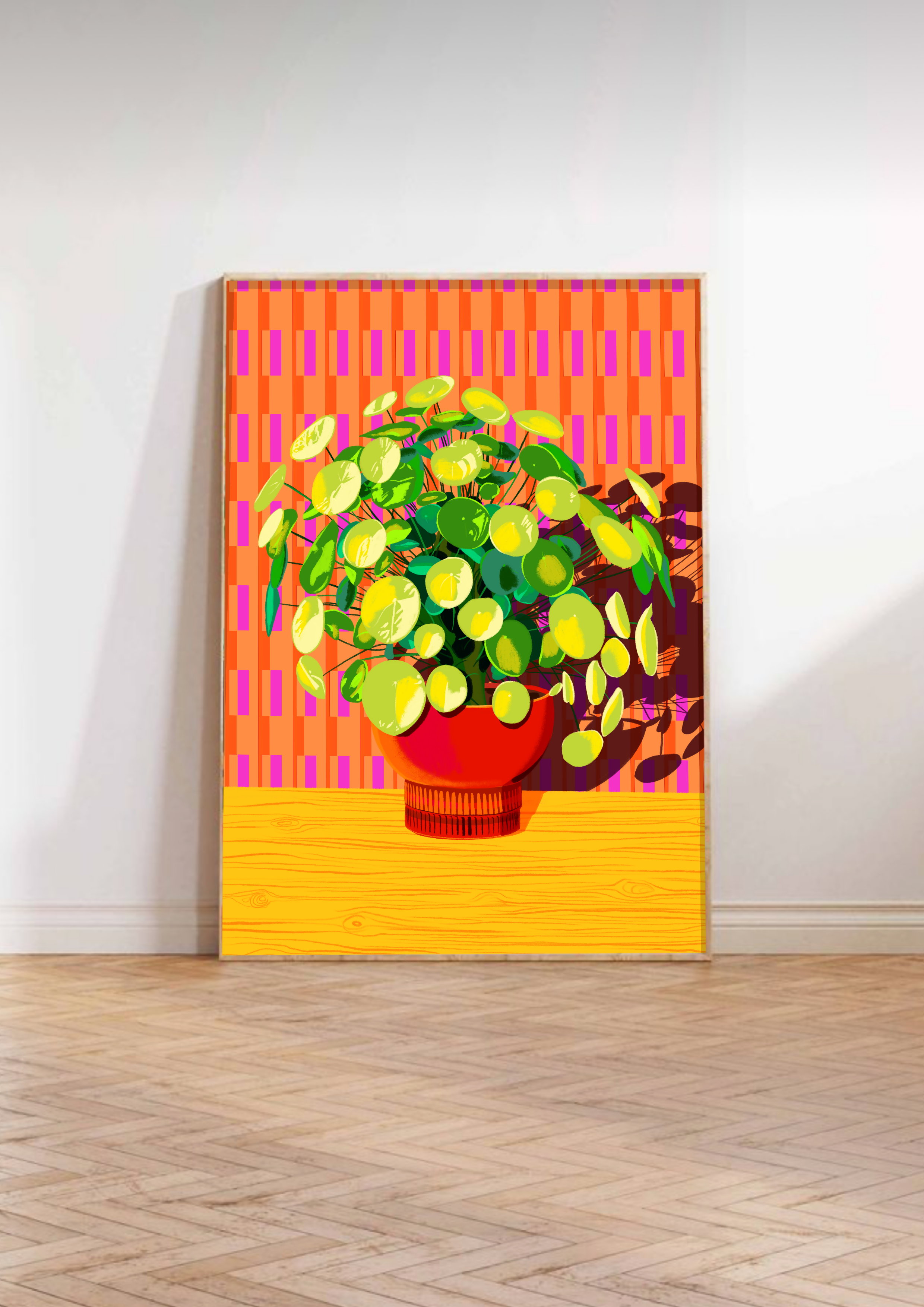 Orange Plant Art Print