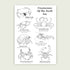 A4 Illustrated Print, Silly Crustaceans Of The North Sea