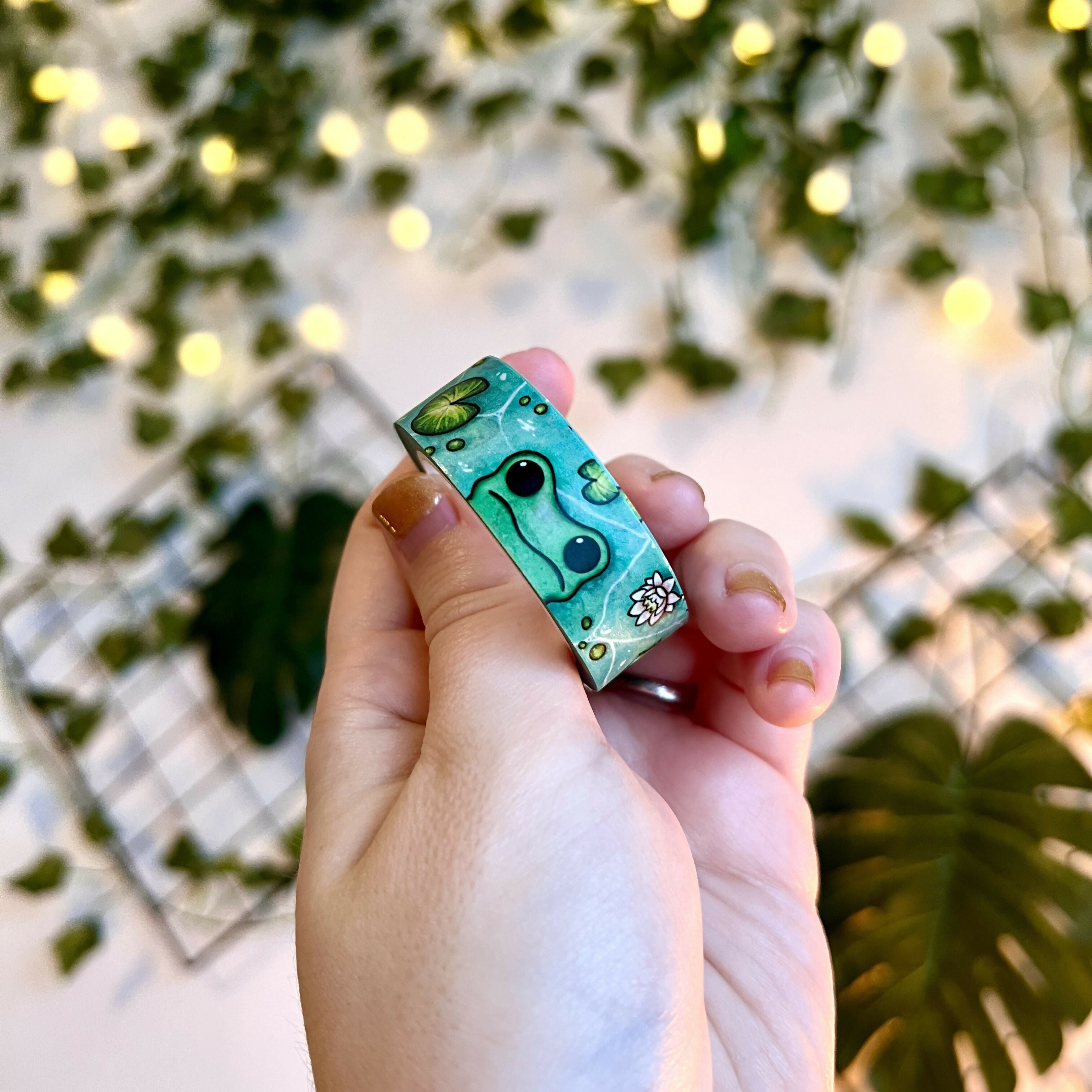 Froggish Washi Tape | Turquoise Frogs | Art & Soul