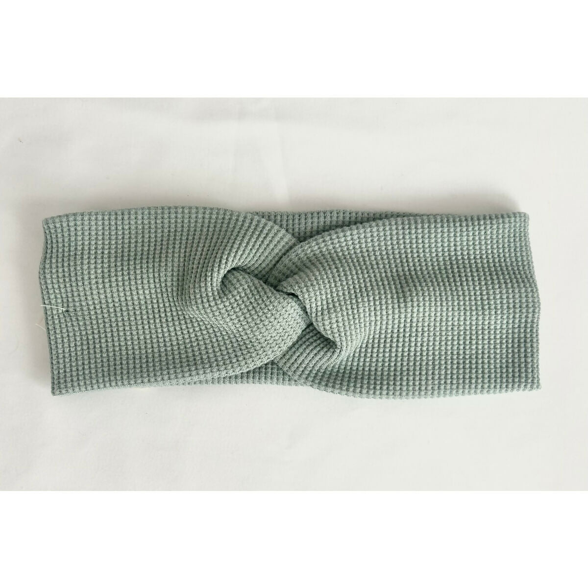 Sage Waffle Jersey Headband