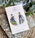 Funky Pattern Collection - Semi Circle Polymer Clay Earrings