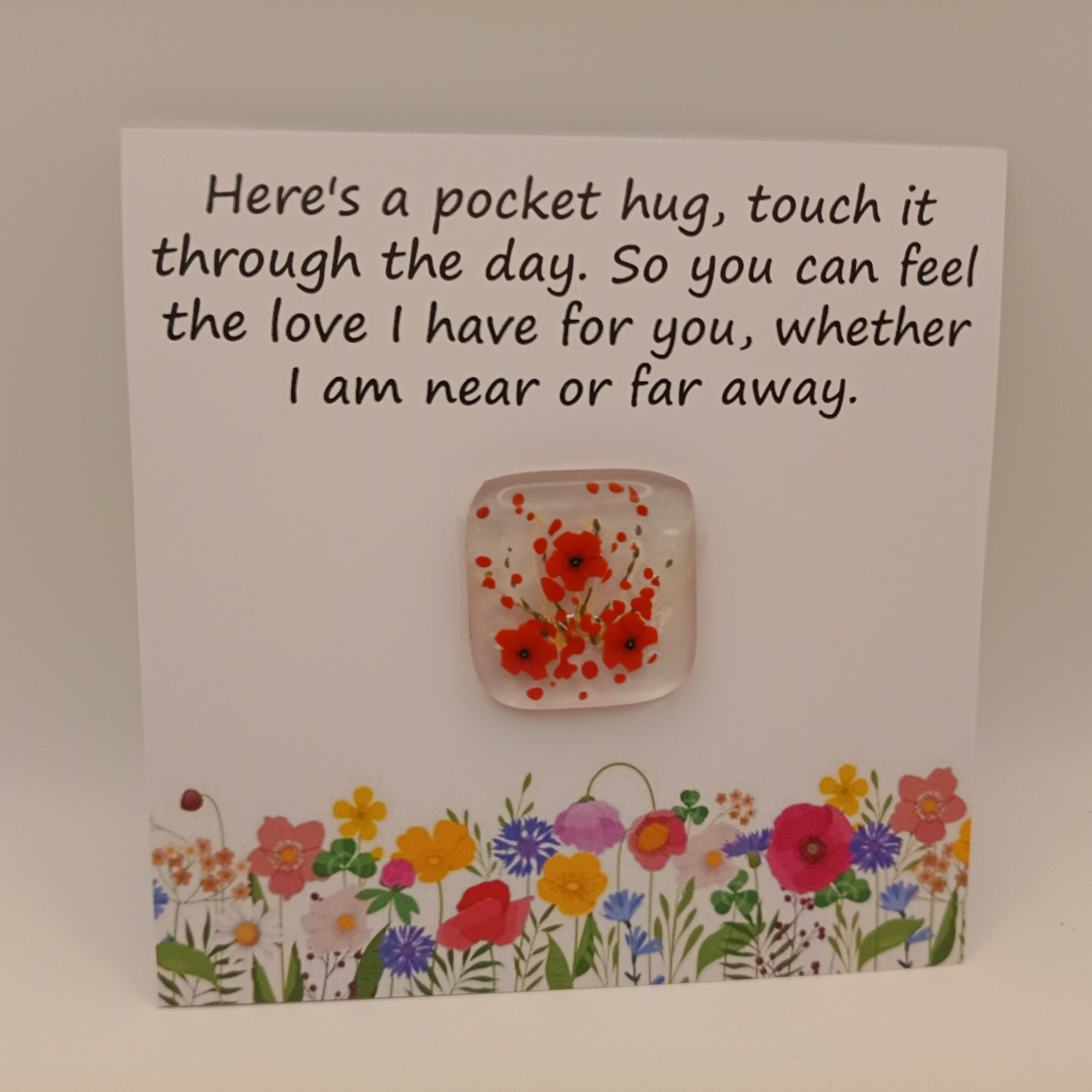 Glass Pocket Hug Card