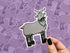 Goth Goat Vinyl Sticker