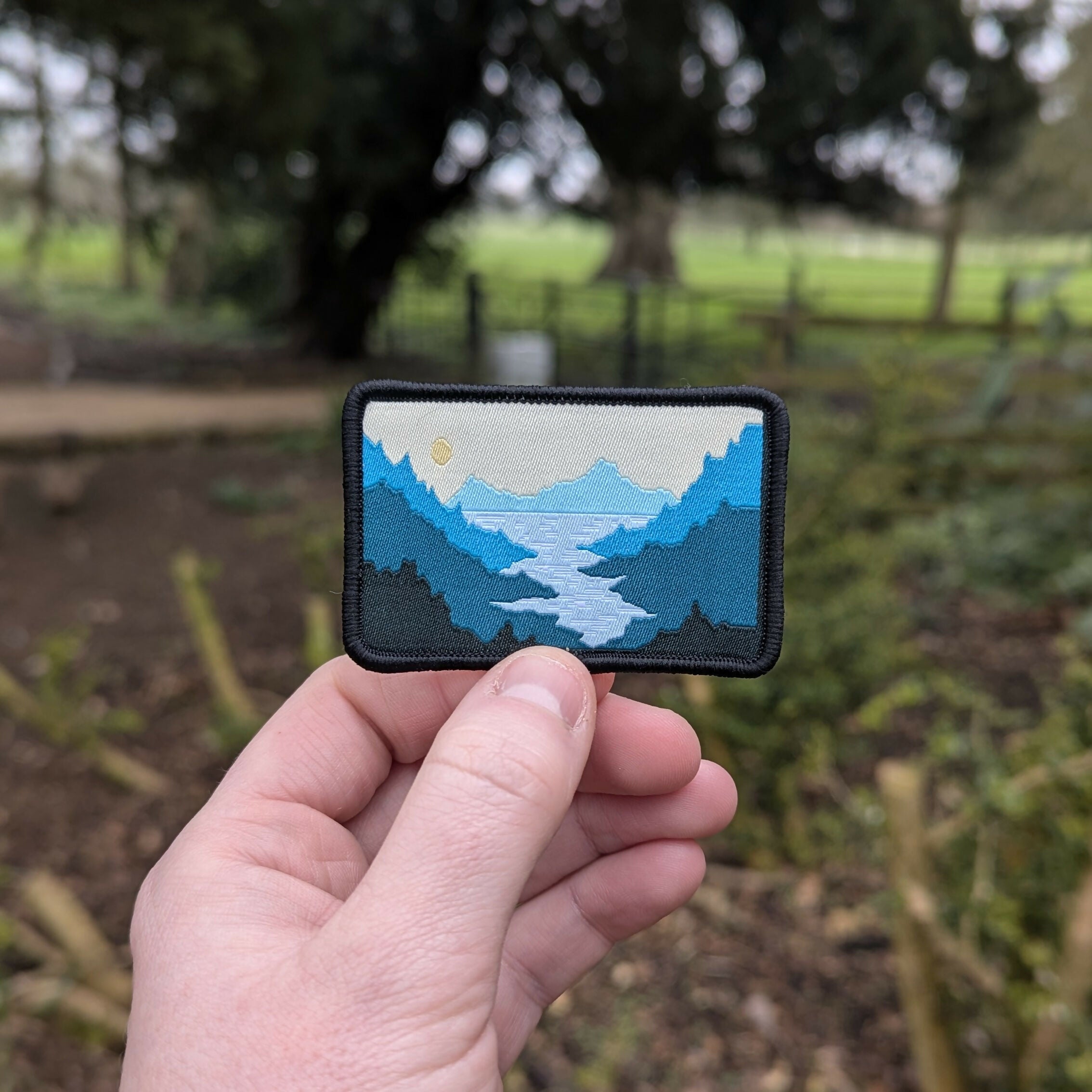 Misty Mountains Iron on Patch