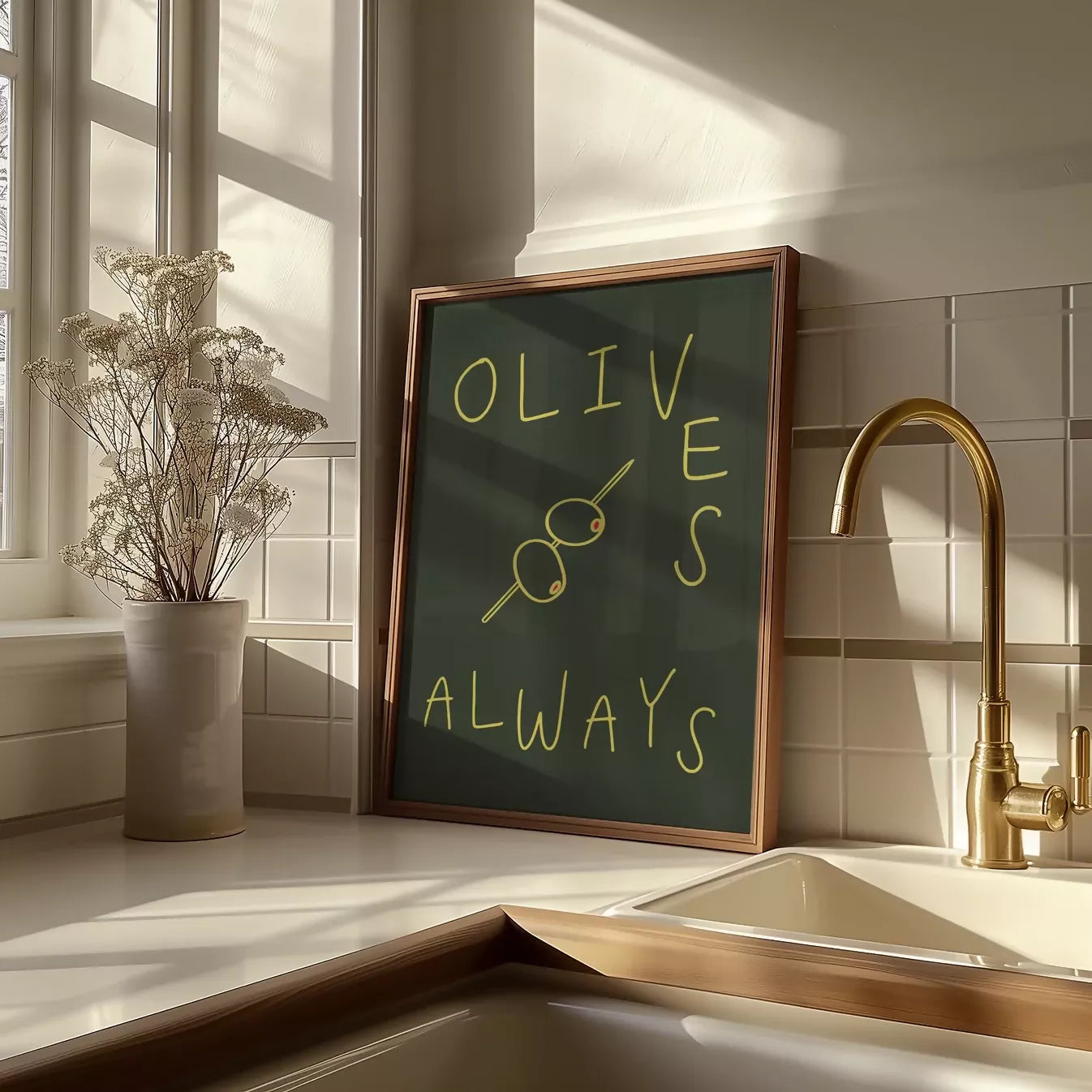 OLIVES ALWAYS WALL ART PRINT