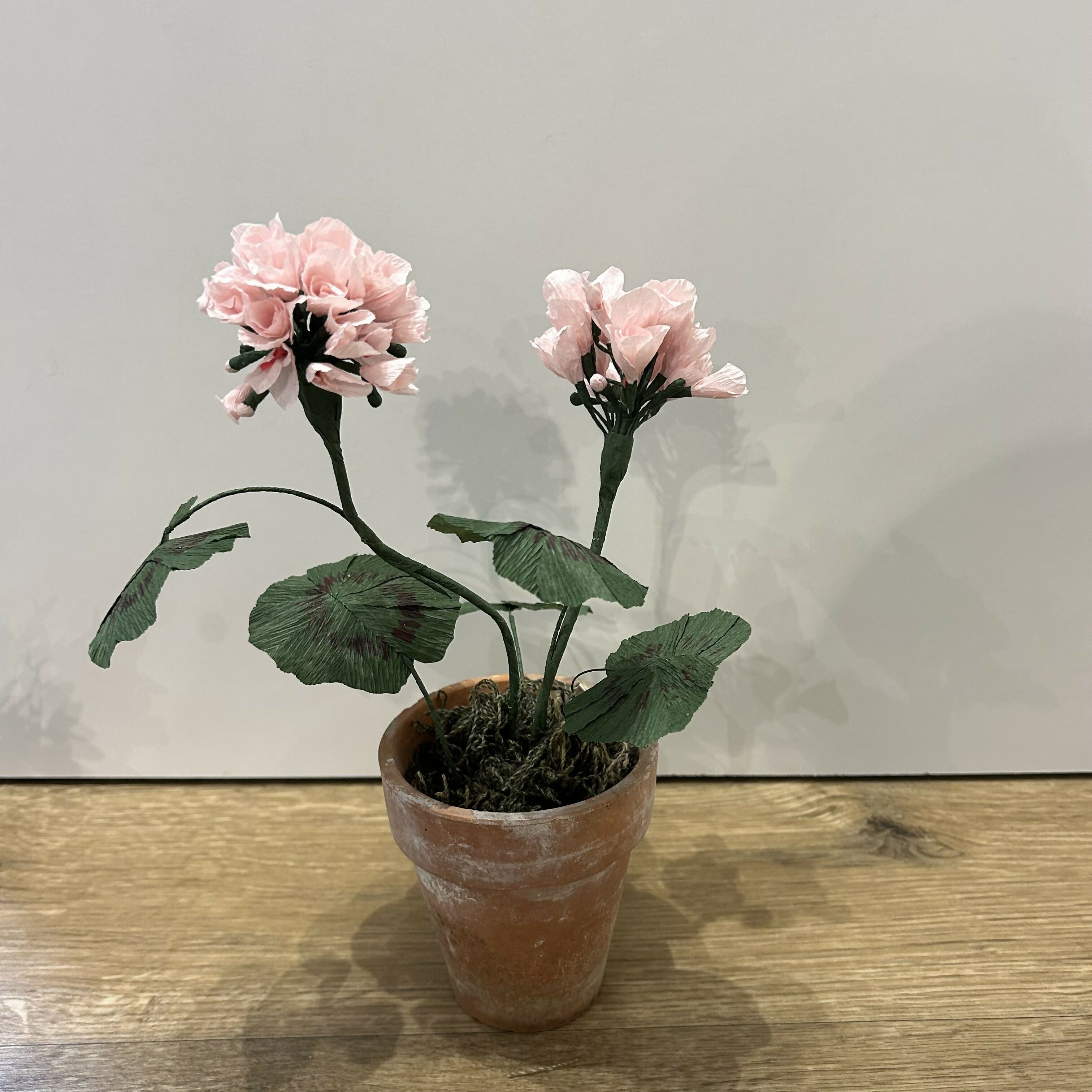 Pink Geranium Paper Sculpture